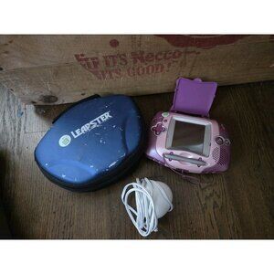 LeapFrog Leapster Learning Game System Pink Purple Handheld Kids Education Toy